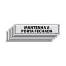 Kit 6 Placas De Sinalização Mantenha A Porta Fechada 30x7 Ecom IA - B-514 F9e