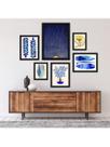 Kit 6 Placas Quadros Decorativos Paisagens Urbanas e Naturais Floral Plantas Botânico 60x70