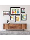 Kit 6 Placas Quadros Decorativos Paisagens Urbanas e Naturais Floral Plantas Botânico 60x70