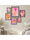 Kit 6 Placas Quadros Decorativos Paisagens Urbanas e Naturais Floral Plantas Botânico 60x70