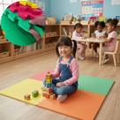 Kit 6 Placas Tatame Tapete Tapetinho Piso EVA 50X50X1cm 10mm Espessura 1,5m² Diversas cores Emborrachado Infantil Exercícios Yoga Pilates