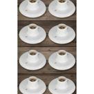 Kit 6 Plafons Soquete Porcelana Branco 100W E27
