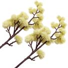 Kit 6 Plantas Artificiais Mamona Jardim Ornamental De 70cm