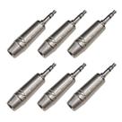 Kit 6 Plug P2 Macho Estéreo Prof Para Celular Mesmo com Capa