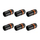 Kit 6 Plug XLR macho Roxtone Rotativo Low Profile Rack LX3M