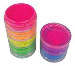 Kit 6 Pó Acrílico Neon Florescente Unhas Brilha No Escuro
