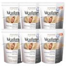 Kit 6 Pó Descolorante Branco Profissional Soft White 9 Tons Efeito Rápido Maxilluring Pouch 300g
