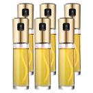 Kit 6 Porta Azeite Vinagre Spray Galheteiro Dosador Aço Inox 100ml