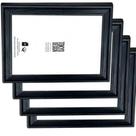 Kit 6 Porta-Certificados Diploma Preto Tamanho A4 Grande 21 Cm x 29,7 Cm Porta Retrato Escritório Consultório