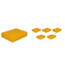 Kit 6 Porta Comprimido Amarelo Plástico