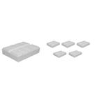 Kit 6 Porta Comprimido Branco Plástico