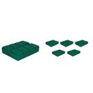 Kit 6 Porta Comprimido Verde Plástico