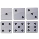 Kit 6 Porta Copos Criativo Dado Branco Decoração Divertida Kit 6 Porta Copos Criativo Dado Branco Decoração Divertida