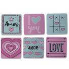 Kit 6 Porta Copos Criativos - Amor Love