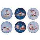 Kit 6 Porta Copos de Natal Redondo Decoração Natalina Kit 6 Porta Copos de Natal Redondo Decoração Natalina