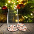 Kit 6 Porta Copos Natalinos em MDF Decoração Festiva para Bebidas e Descanso de Copos Kit 6 Porta Copos Natalinos em MDF Decoração Festiva para Bebidas e Descanso de Copos