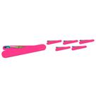 Kit 6 Porta Escova Dental Rosa Neon Plástico