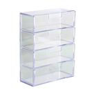 Kit 6 Porta Óculos Escuro Sol Organizador Estojo 4 Divisórias