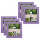 Kit 6 Porta Retrado Molduras 20x20 Lilás