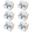 Kit 6 Porta Sachês Guardanapos Açúcar Organizadores Bancada