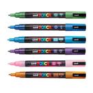 Kit 6 Posca PC-3ML GLITTER Todas Cores - Traço 0.9-1.3mm Uni Kit 6 Posca PC-3ML GLITTER Todas Cores - Traço 0.9-1.3mm Uni