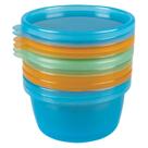 Kit 6 Pote Armazenar Comida Congelar e Microondas 250ml Azul Buba