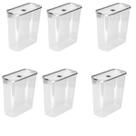 Kit 6 Pote Hermético Slim 3.390 ML Multiuso 23x10Cm Kit 6 Pote Hermético Slim 3.390 ML Multiuso 23x10Cm