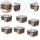 Kit 6 Pote Para Alimentos Tampa Hermética Organizador 830ml Kit 6 Pote Para Alimentos Tampa Hermética Organizador 830ml