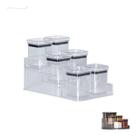 Kit 6 Pote Porta Condimentos Organizador Temperos Herméticos