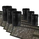 Kit 6 Potes (3G + 3M) E 6 Organizadores Militar