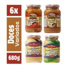 Kit 6 Potes de Doces Variados Ivone 680g