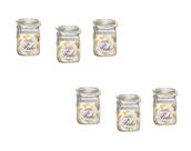 Kit 6 Potes de Vidro Hermético Original FIDO Terrina 1000 ml Ø 10,6 mm Multiuso