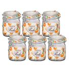 KIT 6 Potes de Vidro Hermético Original FIDO Terrina 750 ml Ø 10,5 mm Multiuso