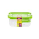 Kit 6 Potes Essencial Linha Mais Plasvale Verde Kit 6 Potes Essencial Linha Mais Plasvale Verde
