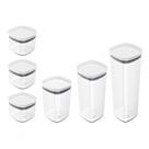 Kit 6 potes Herméticos BLOCK Porta alimentos com tampa vedação OU