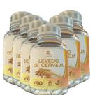 Kit 6 Potes Levedo de Cerveja 400mg 360 Capsulas - Rico em Vitaminas do Complexo B e Minerais