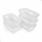 Kit 6 Potes Microondas Pequeno Travas 270ML Transparente