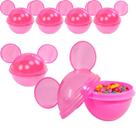 Kit 6 Potes Orelha Minnie Rosa Festa Aniversario Lembrança