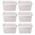 Kit 6 Potes Para Alimentos Retangular 20x13,5x12 Cm 2.400 ML