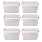 Kit 6 Potes Para Alimentos Retangular 20x13,5x12 Cm 2.400 ML