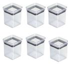 Kit 6 Potes Para Temperos Porta Condimentos Herméticos Organizadores 180ml Kit 6 Potes Para Temperos Porta Condimentos Herméticos Organizadores 180ml