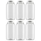 Kit 6 Potes Plástico Bandeirante Tampa Branca 2,7 Litros