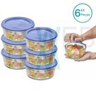 Kit 6 Potes Tigela de Vidro com Tampa Plástica Laguna 750ml Vitazza:Para Servir, Organização de Cozinha e Geladeira, Opção Sustentável Kit 6 Potes Tigela de Vidro com Tampa Plástica Laguna 750ml Vitazza:Para Servir, Organização de Cozinha e Geladeira, Opção Sustentável