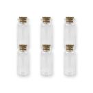 Kit 6 Potinhos de Vidro Hermético para Lembrancinha com Tampa de Rolha - 10ml - Rizzo Kit 6 Potinhos de Vidro Hermético para Lembrancinha com Tampa de Rolha - 10ml - Rizzo