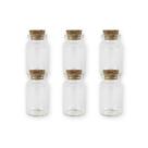 Kit 6 Potinhos de Vidro Hermético para Lembrancinha com Tampa de Rolha - 20ml - Rizzo Kit 6 Potinhos de Vidro Hermético para Lembrancinha com Tampa de Rolha - 20ml - Rizzo