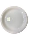 Kit 6 Prato Branco Raso 25cm Cerâmica Para Buffet