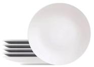 Kit 6 Prato Fundo Tramontina Em Porcelana 22cm Branco