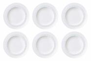 Kit 6 Prato Fundo Tramontina Monocroma em Porcelana Decorada 23 cm