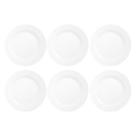 Kit 6 Pratos 24cm Redondos Raso Refeição Menu Luxo Duralex