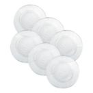 Kit 6 Pratos de Vidro Fundo 22.4cm Duralex Primavera